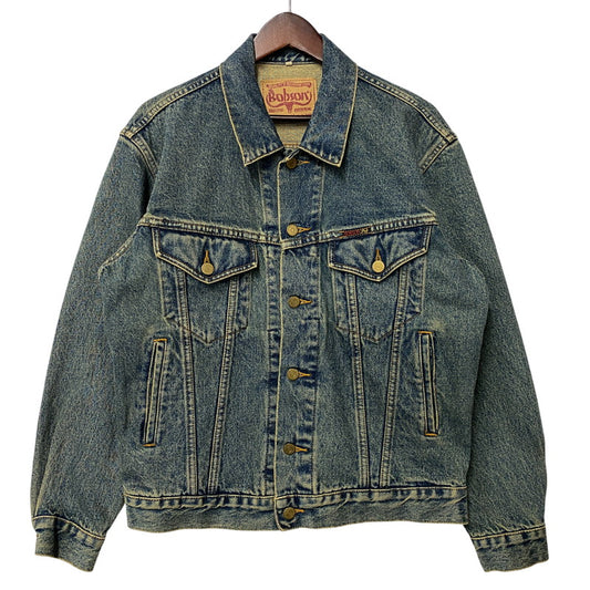【中古品】【メンズ】 BOBSON ボブソン DENIM JACKET デニム ジャケット アウター 146-260609-ya-06-izu サイズ：M カラー：インディゴ 万代Net店