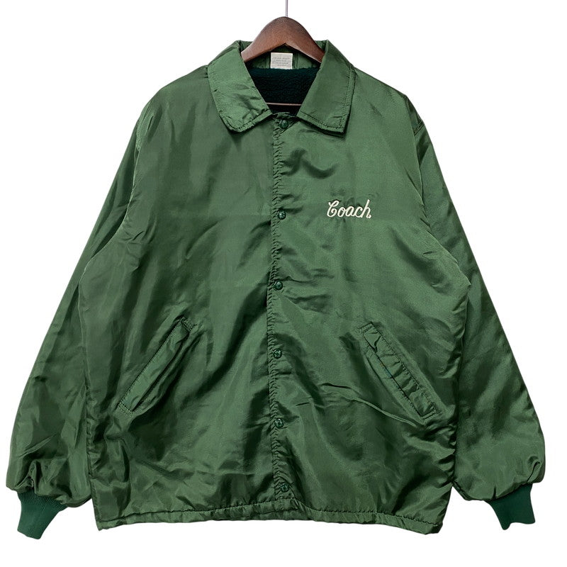 【中古品】【メンズ】 BIRDIE バーディー USA製 80-90S FLEECE LINER COACH JACKET フリース ライナー コーチ ジャケット アウター 146-260609-ya-05-izu サイズ：L カラー：グリーン 万代Net店