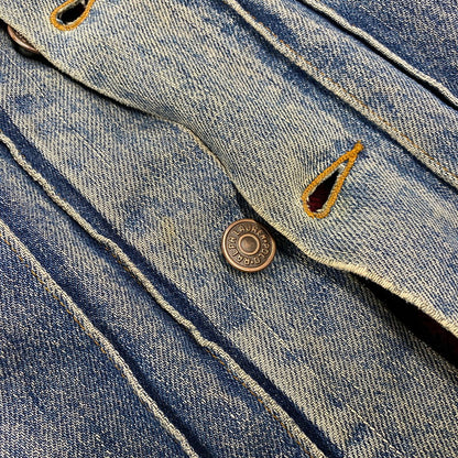 【現状渡し品】【メンズ】 Polo by Ralph Lauren ポロバイラルフローレン CHECK BLANKET LINER CORDUROY COLLAR DENIM JACKET コーデュロイ カラーデニムジャケット 146-260608-as-05-izu サイズ：XL カラー：インディゴ 万代Net店