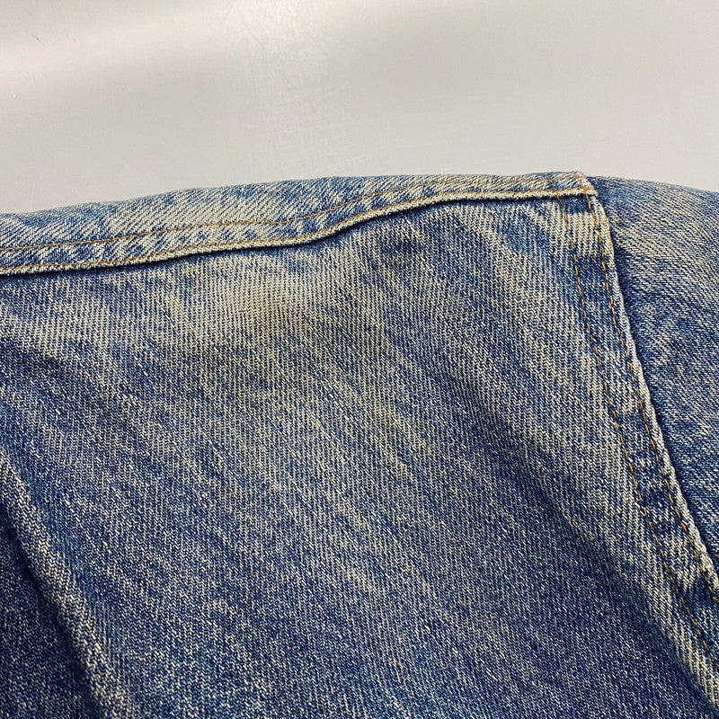 【現状渡し品】【メンズ】 Polo by Ralph Lauren ポロバイラルフローレン CHECK BLANKET LINER CORDUROY COLLAR DENIM JACKET コーデュロイ カラーデニムジャケット 146-260608-as-05-izu サイズ：XL カラー：インディゴ 万代Net店