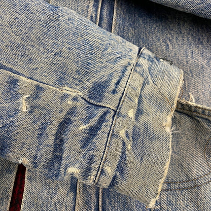 【現状渡し品】【メンズ】 Polo by Ralph Lauren ポロバイラルフローレン CHECK BLANKET LINER CORDUROY COLLAR DENIM JACKET コーデュロイ カラーデニムジャケット 146-260608-as-05-izu サイズ：XL カラー：インディゴ 万代Net店