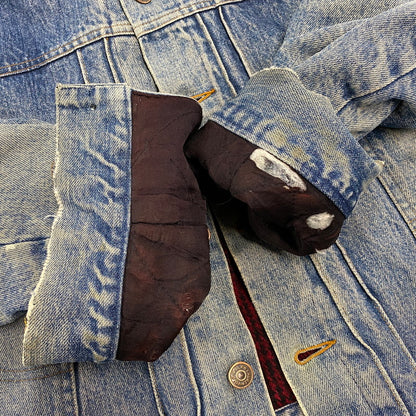 【現状渡し品】【メンズ】 Polo by Ralph Lauren ポロバイラルフローレン CHECK BLANKET LINER CORDUROY COLLAR DENIM JACKET コーデュロイ カラーデニムジャケット 146-260608-as-05-izu サイズ：XL カラー：インディゴ 万代Net店