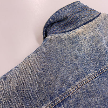 【現状渡し品】【メンズ】 Polo by Ralph Lauren ポロバイラルフローレン CHECK BLANKET LINER CORDUROY COLLAR DENIM JACKET コーデュロイ カラーデニムジャケット 146-260608-as-05-izu サイズ：XL カラー：インディゴ 万代Net店
