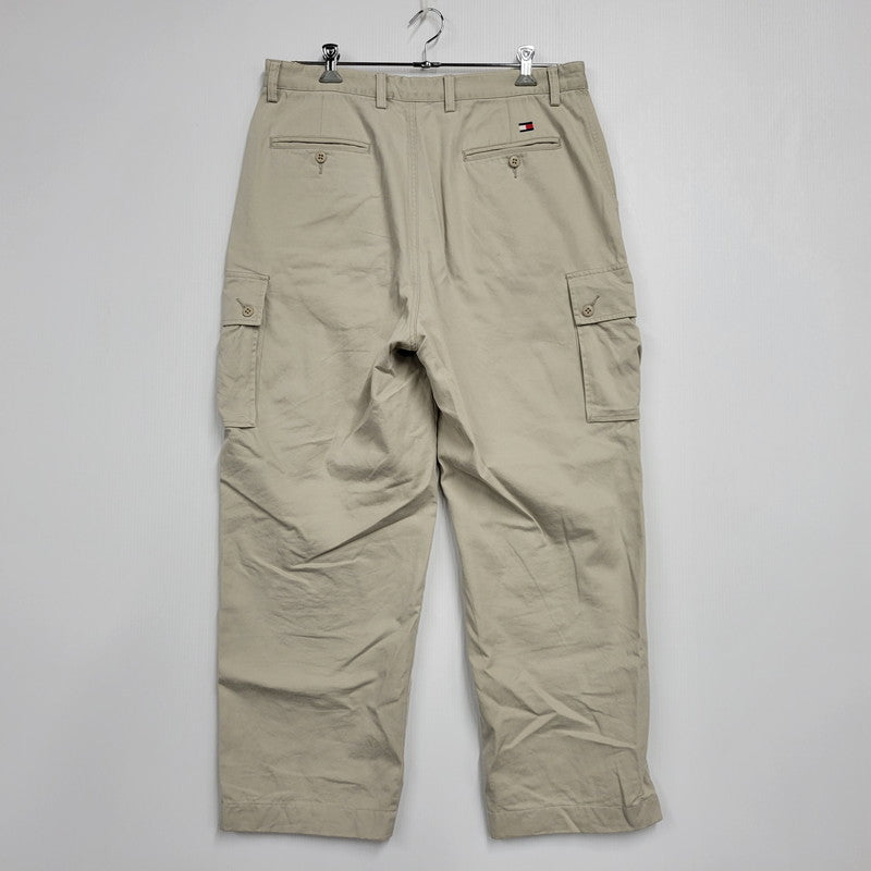 【中古品】【メンズ】 TOMMY HILFIGER トミーヒルフィガー 90S CARGO CHINO PANTS カーゴ チノ パンツ ボトムス ズボン 157-260613-cs-11-izu サイズ：36×34 カラー：ベージュ 万代Net店
