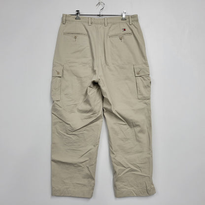 【中古品】【メンズ】 TOMMY HILFIGER トミーヒルフィガー 90S CARGO CHINO PANTS カーゴ チノ パンツ ボトムス ズボン 157-260613-cs-11-izu サイズ：36×34 カラー：ベージュ 万代Net店