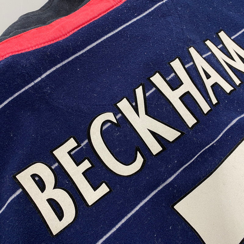 【中古品】【メンズ】 OLD UMBRO オールド アンブロ SEASON MANCHESTER UNITED FC AWAY SHIRT BECKHAM 7 シーズン マンチェスター ユナイテッド アウェイ シャツ ベッカム トップス 146-260610-kh-04-izu サイズ：XL カラー：ネイビー 万代Net店