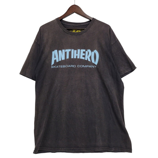 【現状渡し品】【メンズ】 ANTIHERO アンタイヒーロー SS TEE ショートスリーブ Tシャツ 半袖 トップス 142-260614-as-03-izu サイズ：L カラー：ブラック系 万代Net店