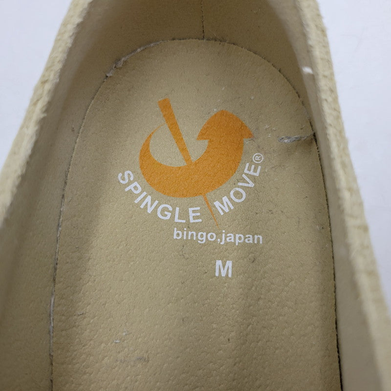 【中古品】【メンズ/レディース】 SPINGLE MOVE スピングル ムーヴ LOW CUT SNEAKERS ローカット スニーカー シューズ 靴 162-260611-ya-02-izu サイズ：M カラー：ホワイト 万代Net店