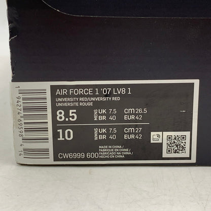 【中古美品】【メンズ】 NIKE ナイキ CW6999-600 AIR FORCE 1 LOW TRIPLE RED エア フォース 1 ロー トリプル レッド スニーカー 靴 160-260603-kh-01-izu サイズ：26.5 カラー：UNIVERSITY RED/UNIVERSITY RED 万代Net店