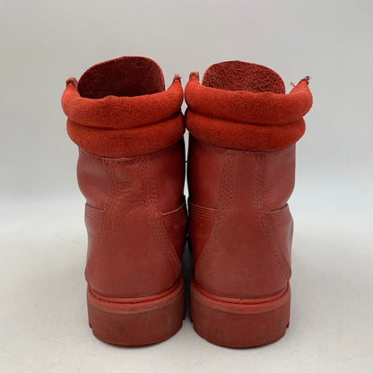 【中古品】【メンズ】 TIMBERLAND ティンバーランド A14LE 6 IN DOUBLE COLLAR BOOT 6インチ ダブル カラー ブーツ 靴 164-260603-kh-02-izu サイズ：26.5 カラー：レッド 万代Net店