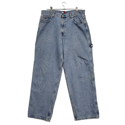 【中古品】【メンズ】 TOMMY JEANS トミー ジーンズ DENIM PAINTER PANTS デニムペインターパンツ 157-260608-as-19-izu サイズ：36×32 カラー：ライトインディゴ 万代Net店