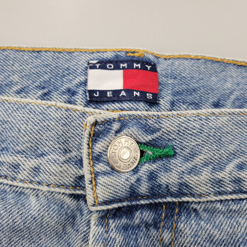 【中古品】【メンズ】 TOMMY JEANS トミー ジーンズ DENIM PAINTER PANTS デニムペインターパンツ 157-260608-as-19-izu サイズ：36×32 カラー：ライトインディゴ 万代Net店