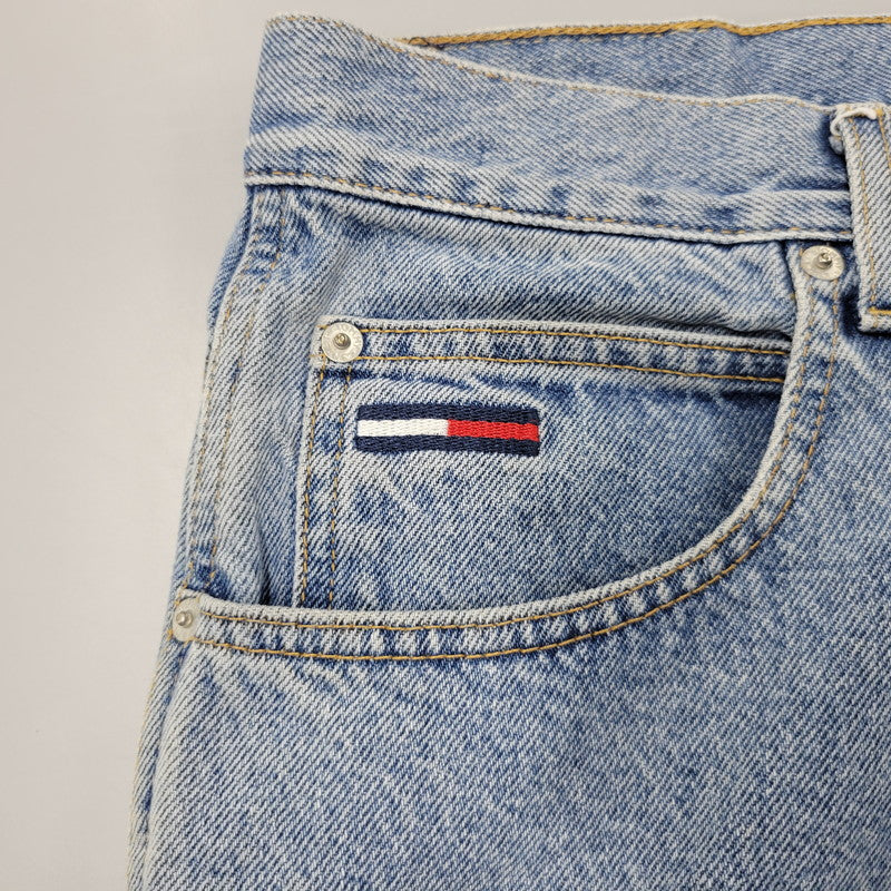 【中古品】【メンズ】 TOMMY JEANS トミー ジーンズ DENIM PAINTER PANTS デニムペインターパンツ 157-260608-as-19-izu サイズ：36×32 カラー：ライトインディゴ 万代Net店