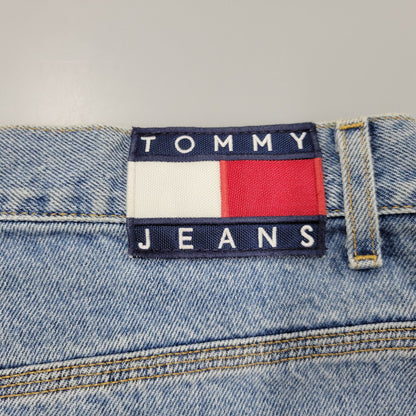 【中古品】【メンズ】 TOMMY JEANS トミー ジーンズ DENIM PAINTER PANTS デニムペインターパンツ 157-260608-as-19-izu サイズ：36×32 カラー：ライトインディゴ 万代Net店