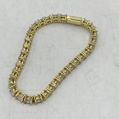 【中古品】【メンズ/レディース】 GLITTER グリッター TENNIS CHAIN BRACELET テニス チェーン ブレスレット アクセサリー 192-260612-ya-10-izu カラー：ゴールド 万代Net店