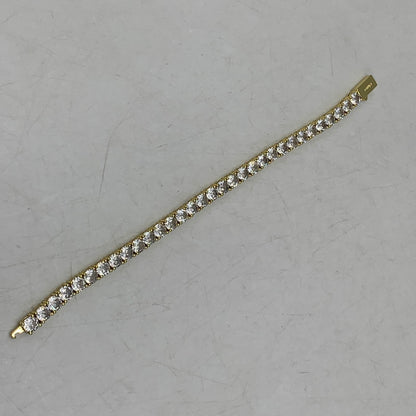 【中古品】【メンズ/レディース】 GLITTER グリッター TENNIS CHAIN BRACELET テニス チェーン ブレスレット アクセサリー 192-260612-ya-10-izu カラー：ゴールド 万代Net店