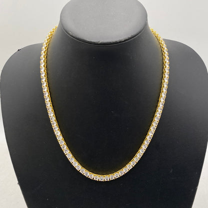 【中古品】【メンズ/レディース】 GLITTER グリッター TENNIS CHAIN NECKLACE テニス チェーン ネックレス アクセサリー 192-260604-cs-03-izu カラー：ゴールド 万代Net店