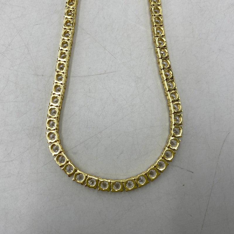 【中古品】【メンズ/レディース】 GLITTER グリッター TENNIS CHAIN NECKLACE テニス チェーン ネックレス アクセサリー 192-260604-cs-03-izu カラー：ゴールド 万代Net店