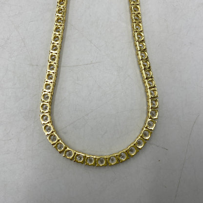 【中古品】【メンズ/レディース】 GLITTER グリッター TENNIS CHAIN NECKLACE テニス チェーン ネックレス アクセサリー 192-260604-cs-03-izu カラー：ゴールド 万代Net店