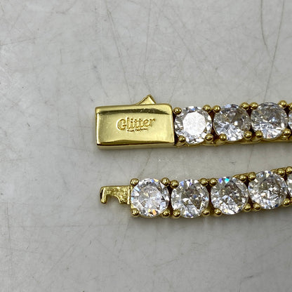 【中古品】【メンズ/レディース】 GLITTER グリッター TENNIS CHAIN NECKLACE テニス チェーン ネックレス アクセサリー 192-260604-cs-03-izu カラー：ゴールド 万代Net店
