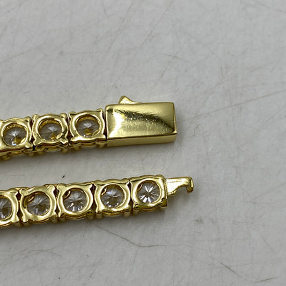 【中古品】【メンズ/レディース】 GLITTER グリッター TENNIS CHAIN NECKLACE テニス チェーン ネックレス アクセサリー 192-260604-cs-03-izu カラー：ゴールド 万代Net店