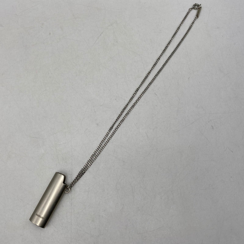 【中古品】【メンズ/レディース】 AMBUSH アンブッシュ LIGHTER CASE NECKLACE ライター ケース ネックレス アクセサリー 192-260611-ya-10-izu カラー：シルバー 万代Net店