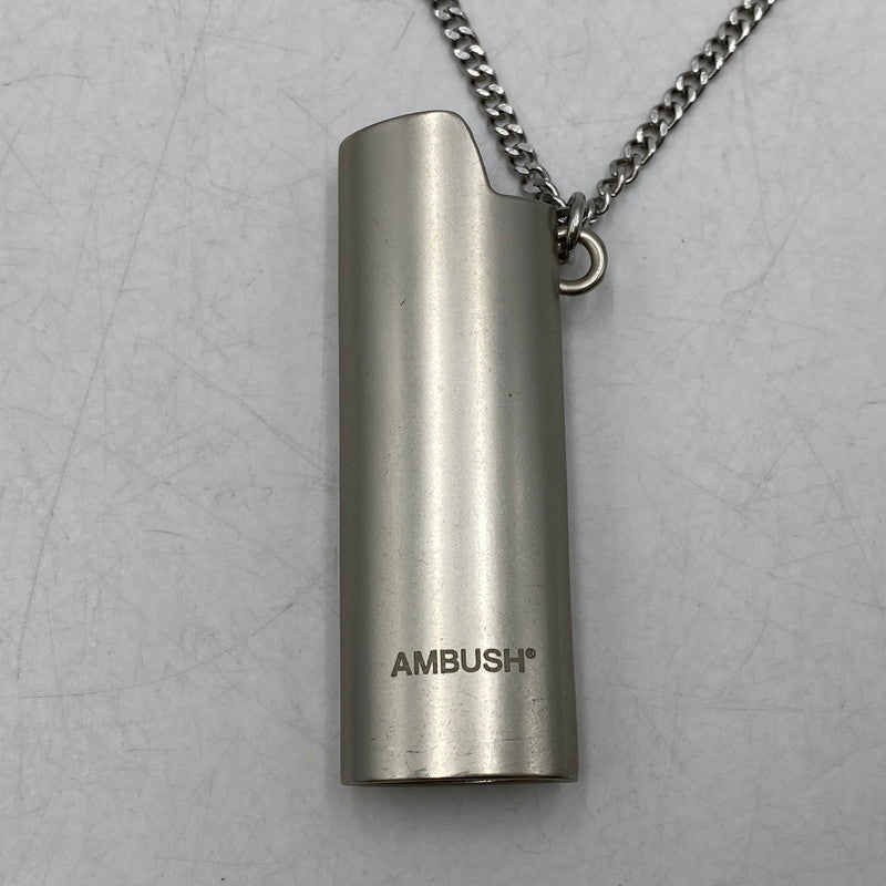 【中古品】【メンズ/レディース】 AMBUSH アンブッシュ LIGHTER CASE NECKLACE ライター ケース ネックレス アクセサリー 192-260611-ya-10-izu カラー：シルバー 万代Net店
