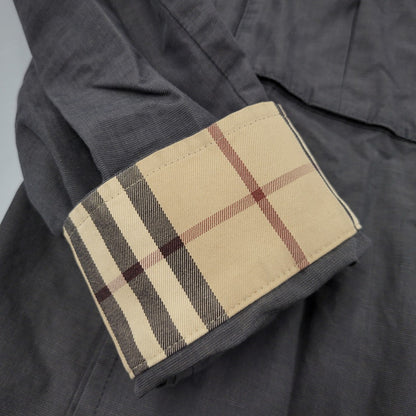 【中古品】【メンズ】 BURBERRY LONDON バーバリーロンドン BBP38-812-09 WORK SHIRT JACKET ワーク シャツ ジャケット アウター 141-260620-kh-02-izu サイズ：L カラー：チャコール 万代Net店
