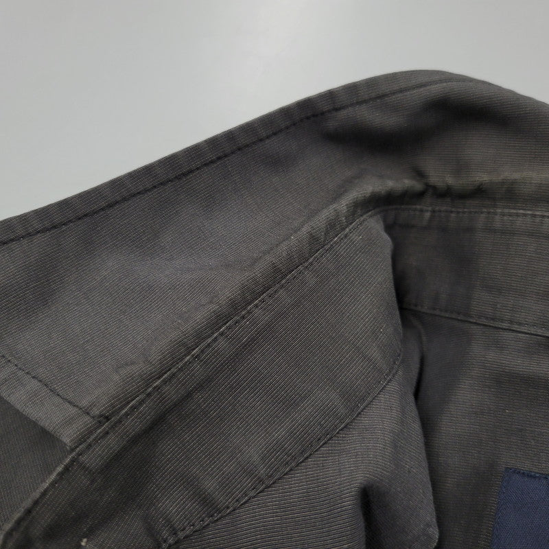 【中古品】【メンズ】 BURBERRY LONDON バーバリーロンドン BBP38-812-09 WORK SHIRT JACKET ワーク シャツ ジャケット アウター 141-260620-kh-02-izu サイズ：L カラー：チャコール 万代Net店