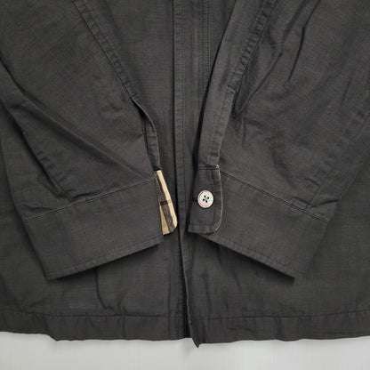 【中古品】【メンズ】 BURBERRY LONDON バーバリーロンドン BBP38-812-09 WORK SHIRT JACKET ワーク シャツ ジャケット アウター 141-260620-kh-02-izu サイズ：L カラー：チャコール 万代Net店