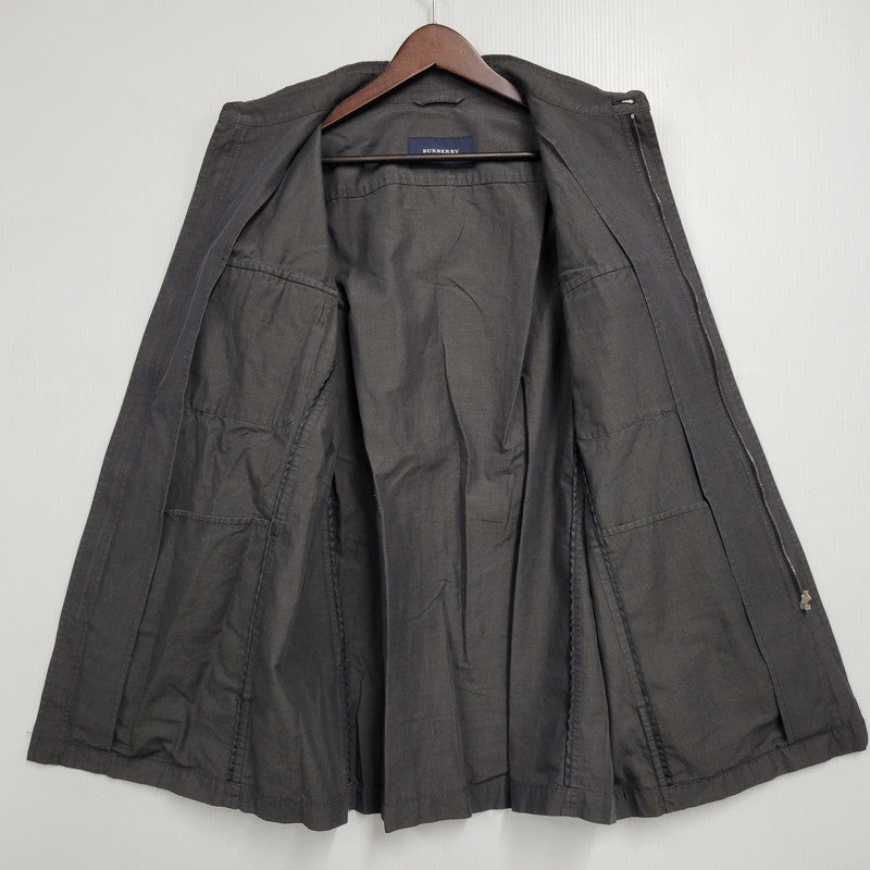 【中古品】【メンズ】 BURBERRY LONDON バーバリーロンドン BBP38-812-09 WORK SHIRT JACKET ワーク シャツ ジャケット アウター 141-260620-kh-02-izu サイズ：L カラー：チャコール 万代Net店