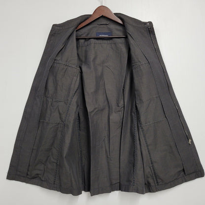 【中古品】【メンズ】 BURBERRY LONDON バーバリーロンドン BBP38-812-09 WORK SHIRT JACKET ワーク シャツ ジャケット アウター 141-260620-kh-02-izu サイズ：L カラー：チャコール 万代Net店