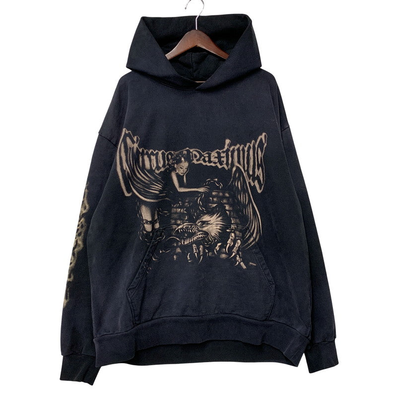 【中古品】【メンズ】 TRAVIS SCOTT トラヴィス・スコット CIRCUS MAXIMUS TOUR 2025 JAPAN PULLOVER PARKA プルオーバー パーカー 142-260608-as-11-izu サイズ：XXL カラー：ブラック 万代Net店