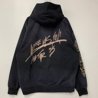 【中古品】【メンズ】 TRAVIS SCOTT トラヴィス・スコット CIRCUS MAXIMUS TOUR 2025 JAPAN PULLOVER PARKA プルオーバー パーカー 142-260608-as-11-izu サイズ：XXL カラー：ブラック 万代Net店