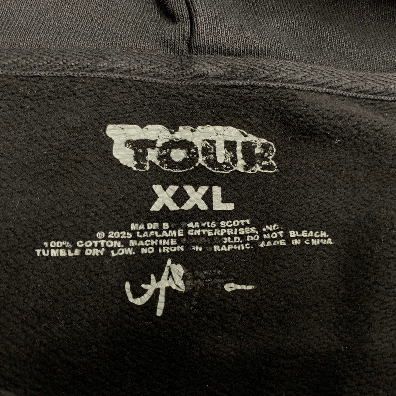 【中古品】【メンズ】 TRAVIS SCOTT トラヴィス・スコット CIRCUS MAXIMUS TOUR 2025 JAPAN PULLOVER PARKA プルオーバー パーカー 142-260608-as-11-izu サイズ：XXL カラー：ブラック 万代Net店