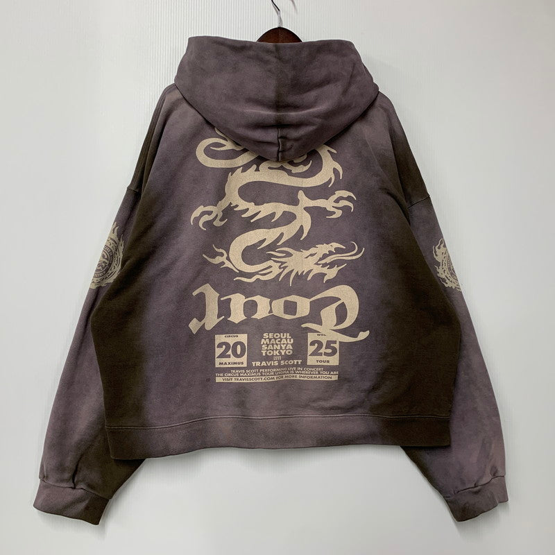 【中古品】【メンズ】 TRAVIS SCOTT トラヴィス・スコット CIRCUS MAXIMUS TOUR 2025 JAPAN ZIP HOODIE ジップ フーディ パーカー 142-260608-as-10-izu サイズ：XXL カラー：パープル系 万代Net店