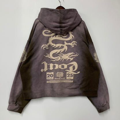 【中古品】【メンズ】 TRAVIS SCOTT トラヴィス・スコット CIRCUS MAXIMUS TOUR 2025 JAPAN ZIP HOODIE ジップ フーディ パーカー 142-260608-as-10-izu サイズ：XXL カラー：パープル系 万代Net店