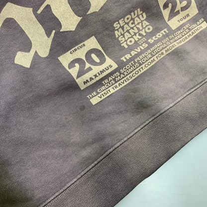【中古品】【メンズ】 TRAVIS SCOTT トラヴィス・スコット CIRCUS MAXIMUS TOUR 2025 JAPAN ZIP HOODIE ジップ フーディ パーカー 142-260608-as-10-izu サイズ：XXL カラー：パープル系 万代Net店