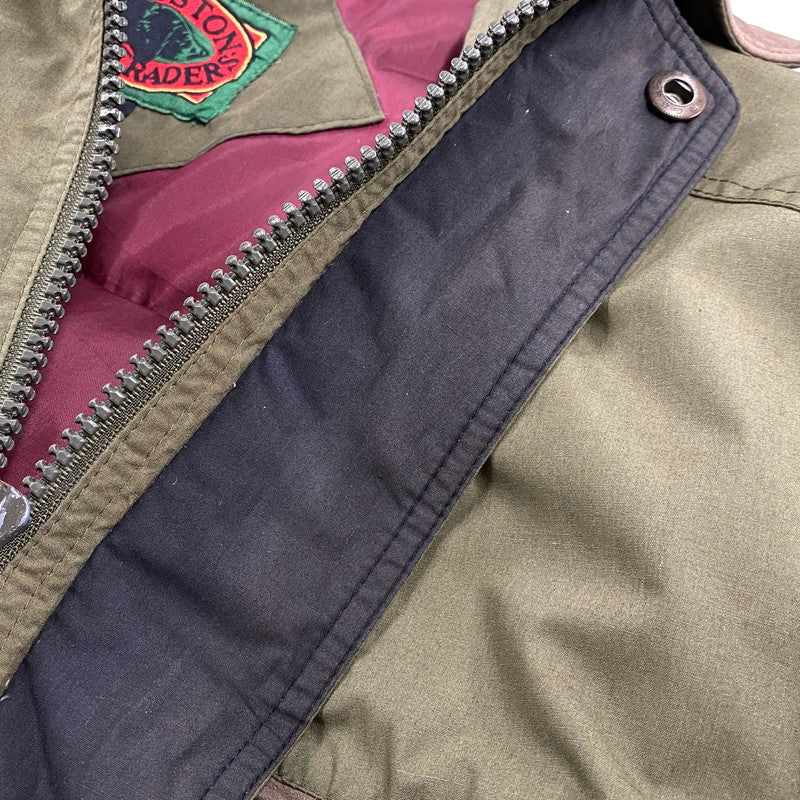 【中古品】【メンズ】 BOSTON TRADERS ボストン トレーダーズ LEATHER COLLAR JACKET レザー カラー ジャケット アウター 146-260609-ya-03-izu サイズ：M カラー：カーキ 万代Net店