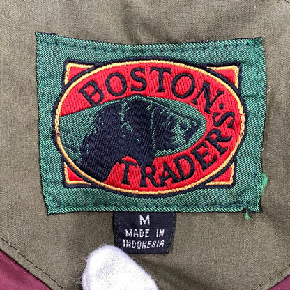 【中古品】【メンズ】 BOSTON TRADERS ボストン トレーダーズ LEATHER COLLAR JACKET レザー カラー ジャケット アウター 146-260609-ya-03-izu サイズ：M カラー：カーキ 万代Net店