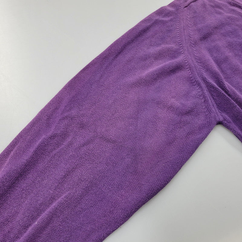 【中古品】【メンズ】 L.L.Bean エルエルビーン COTTON KNIT CARDIGAN U980 コットン ニット カーディガン 146-260614-as-05-izu サイズ：XL カラー：パープル 万代Net店