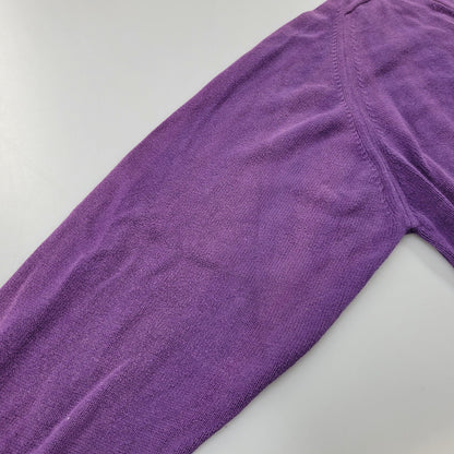 【中古品】【メンズ】 L.L.Bean エルエルビーン COTTON KNIT CARDIGAN U980 コットン ニット カーディガン 146-260614-as-05-izu サイズ：XL カラー：パープル 万代Net店
