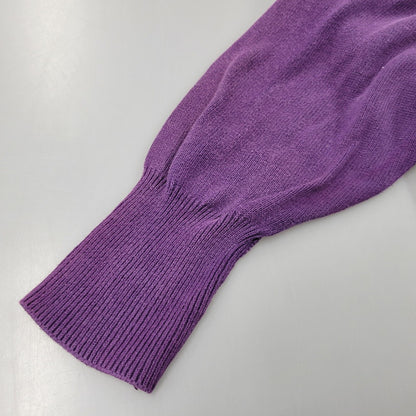 【中古品】【メンズ】 L.L.Bean エルエルビーン COTTON KNIT CARDIGAN U980 コットン ニット カーディガン 146-260614-as-05-izu サイズ：XL カラー：パープル 万代Net店