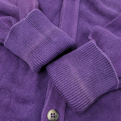 【中古品】【メンズ】 L.L.Bean エルエルビーン COTTON KNIT CARDIGAN U980 コットン ニット カーディガン 146-260614-as-05-izu サイズ：XL カラー：パープル 万代Net店