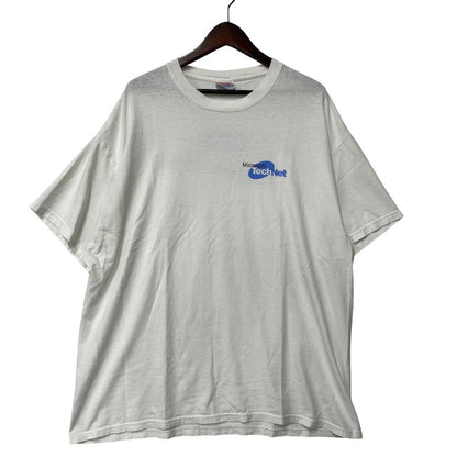 【中古品】【メンズ】 MICROSOFT TECHNET マイクロソフト テックネット 90-00S COMPANY SS TEE カンパニー ショートスリーブ Tシャツ トップス 半袖 146-260609-ya-07-izu サイズ：XL カラー：ホワイト 万代Net店