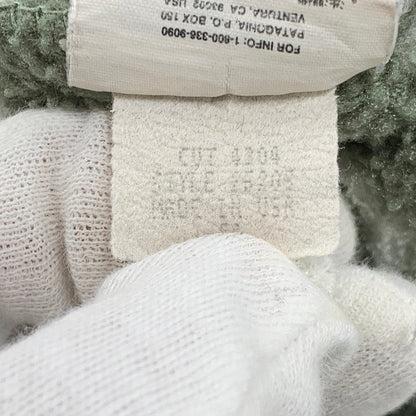 【中古品】【メンズ】 PATAGONIA パタゴニア 25205 USA製 SYNCHILLA SNAP-T シンチラ スナップT トップス 144-260605-kh-05-izu サイズ：L カラー：グリーン×ホワイト系 万代Net店