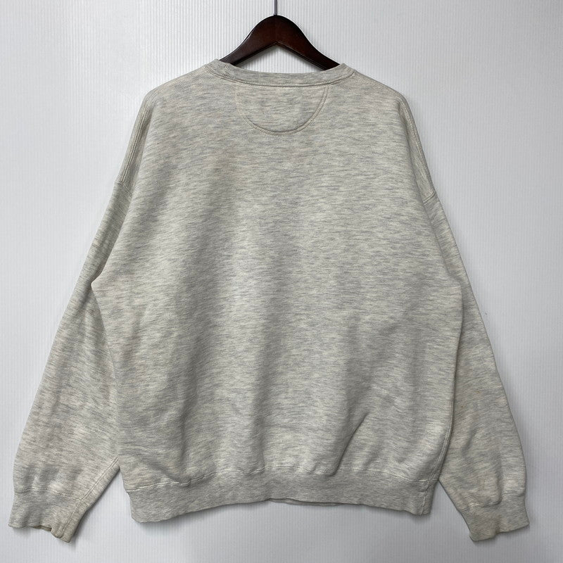 【中古品】【メンズ】 EDDIE BAUER エディー バウアー 黒タグ 90SS BIRD SWEATSHIRT バード スウェット シャツ トップス 長袖 146-260609-ya-02-izu サイズ：XL カラー：グレー 万代Net店