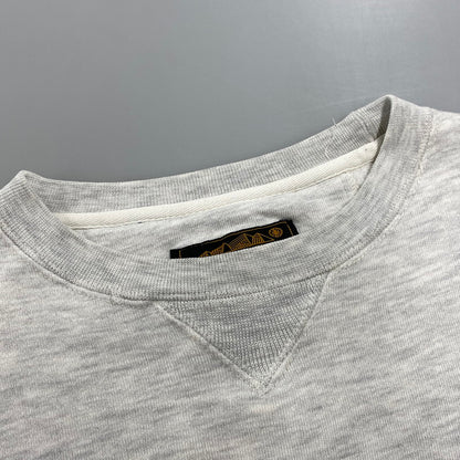 【中古品】【メンズ】 EDDIE BAUER エディー バウアー 黒タグ 90SS BIRD SWEATSHIRT バード スウェット シャツ トップス 長袖 146-260609-ya-02-izu サイズ：XL カラー：グレー 万代Net店