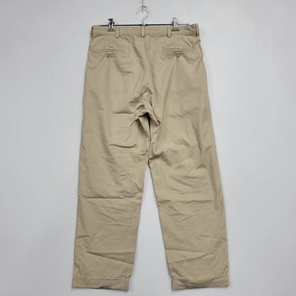 【中古品】【メンズ】 POLO RALPH LAUREN ポロ・ラルフローレン 2-TUCK CHINO PANTS 2タック チノパンツ USA製 157-260610-as-17-izu サイズ：36×30 カラー：ベージュ 万代Net店