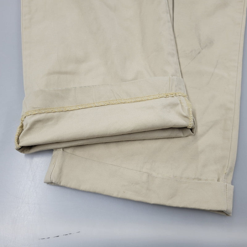 【中古品】【メンズ】 POLO RALPH LAUREN ポロ・ラルフローレン 2-TUCK CHINO PANTS 2タック チノパンツ USA製 157-260610-as-17-izu サイズ：36×30 カラー：ベージュ 万代Net店